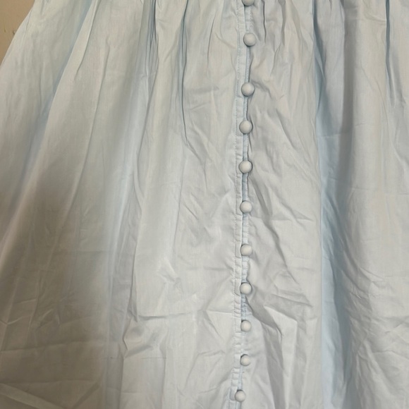 Blue V-Neck Backless Sundress for Cocktail - Picture 8 of 11